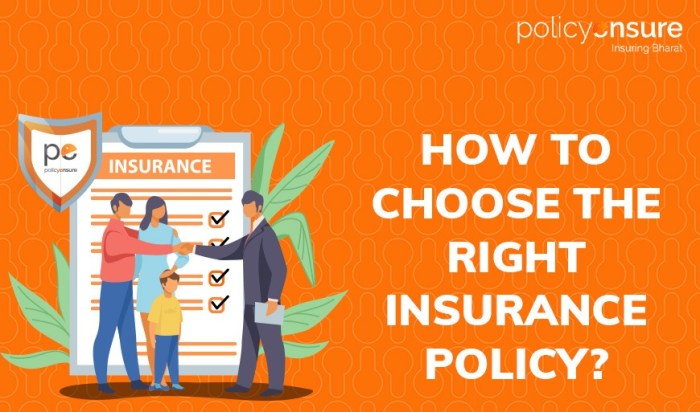 How to choose the right insurance policy - Policy Ensure